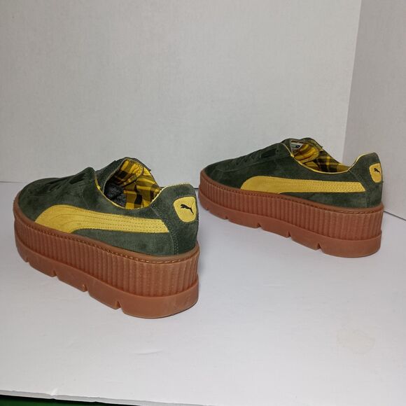 Fenty x PUMA Cleated Creeper Rosin By Rihanna 366268-01 Womens 9.5 Green Suede - Picture 4 of 16